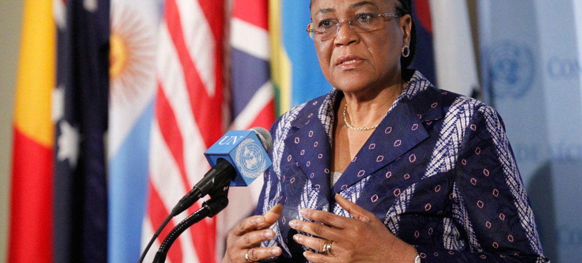 Ambassador U. Joy Ogwu of Nigeria, President of the Security Council for the month of April 2014.