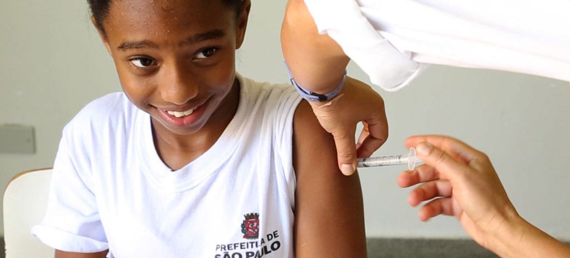 Vacunación en Brasil Foto: Video still