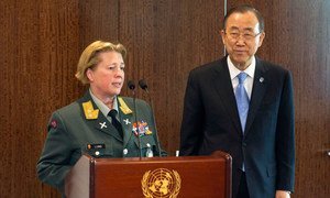 Secretary-General Ban Ki-moon met with Major General Kristin Lund of Norway, whom he has appointed as Force Commander of the UN Peacekeeping Force in Cyprus (UNFICYP). On assuming her duties in August, General Lund will become the first-ever female Force Commander in UN history.
