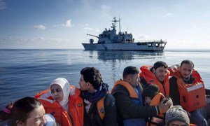 Des réfugiés syriens secourus en Méditerranée par la marine italienne. Photo HCR/A. d'Amato