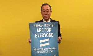 Human rights are for everyone says Secretary-General Ban Ki-moon marking International Day Against Homophobia and Transphobia.