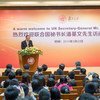 Secretary-General Ban Ki-moon addresses students and faculty at  Fudan University in Shanghai, China.