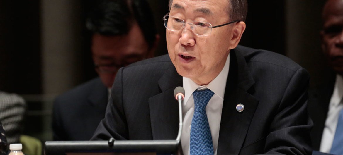 El Secretario General de la ONU, Ban Ki-moon  Foto archivo;ONU/Evan Schneider