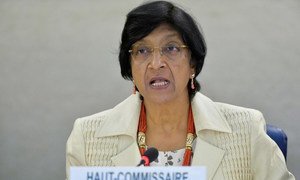 High Commissioner for Human Rights Navi Pillay speaks at a high-level panel discussion on identifying good practices to combat female genital mutilation.