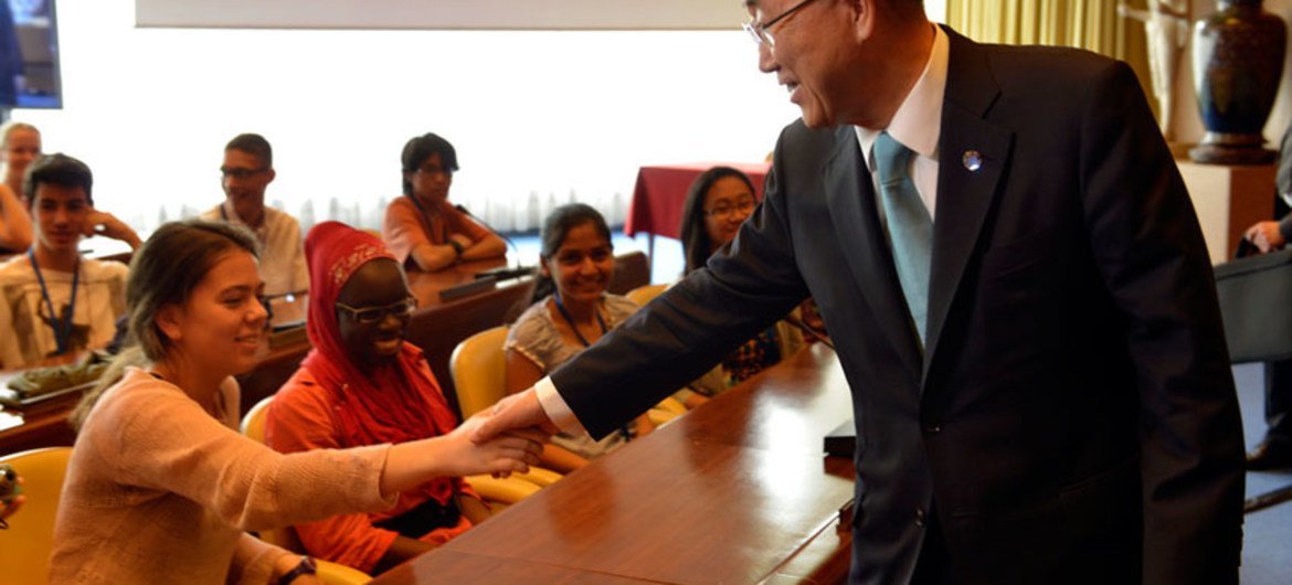 Visit of the UN Secretary General Ban Ki-moon to the International Labour Organization.