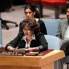 秘书长萨赫勒问题特使塞拉西在安理会通报资料图片。联合国图片/Devra Berkowitz