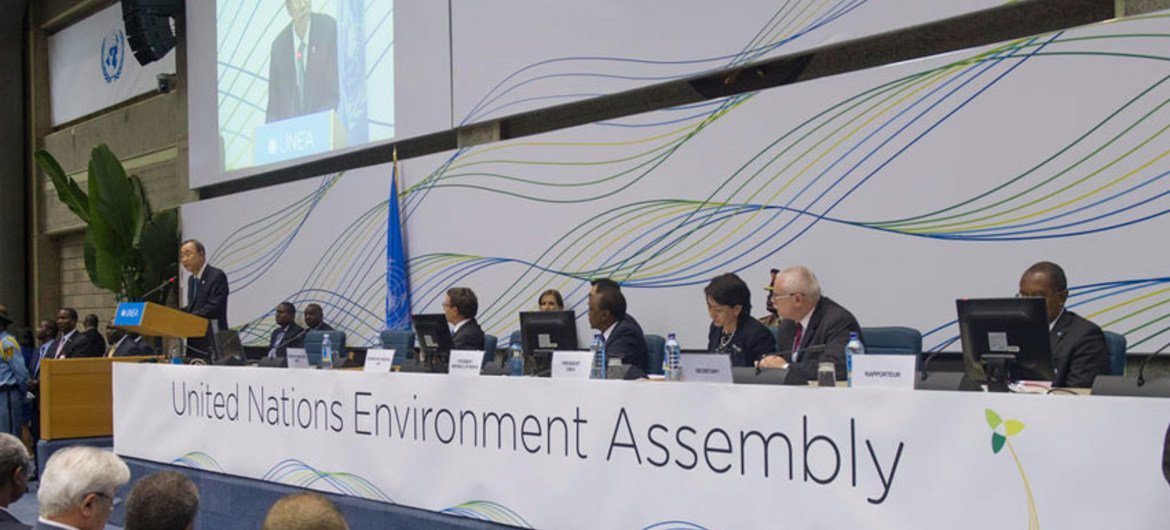 Secretary-Gener attends Closing Ceremony of the United Nations Environment Assembly.