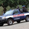 New vehicles like these were provided for the use of the police in Bangui.
