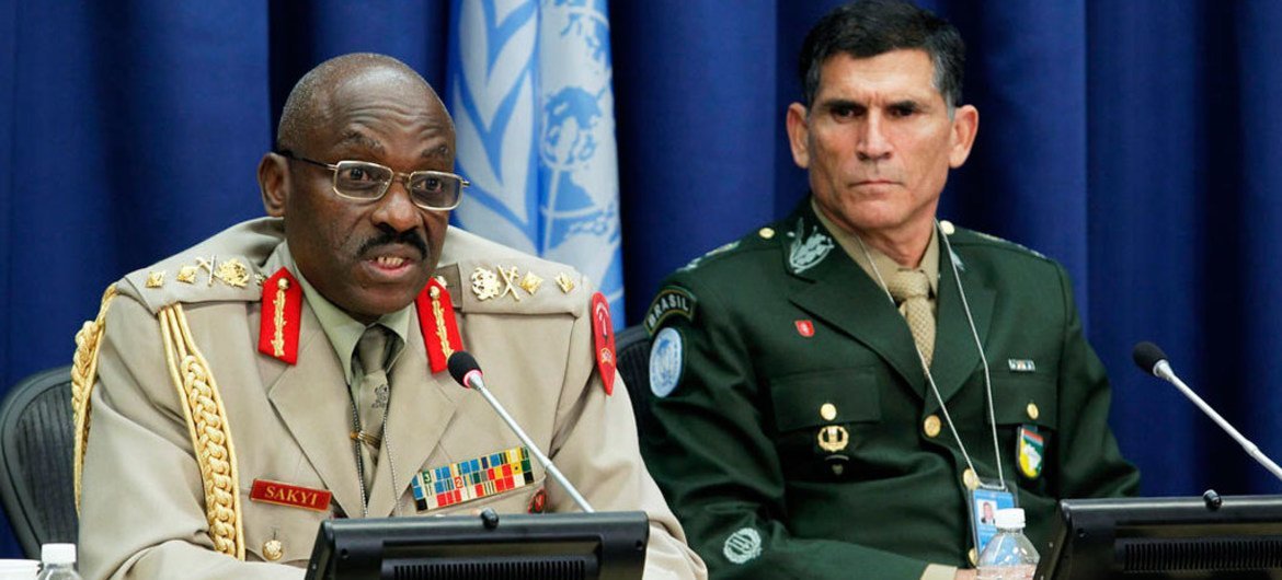 Major General Delali Johnson Sakyi at UN Headquarters in June 2013.