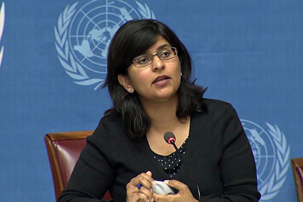 Ravina Shamsadani, Spokesperson for the Office of the UN High Commissioner for Human Rights.
