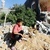 Efectos de los bombardeos israelíes sobre Gaza  Foto:Shareef Sarhan