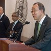 El Secretario General de la ONU habló el jueves a la prensa sobre el siniestro del avión malasio en Ucrania  Foto: ONU/Eskinder Debebe