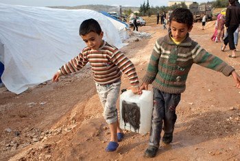 Desplazados en el norte de Siria, cerca de Turquía, por el conflicto  Foto: Jodi Hilton/IRIN