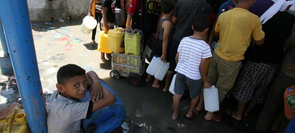 Trauma: at least 17,000 children in the Gaza Strip are unaccompanied or separated. 