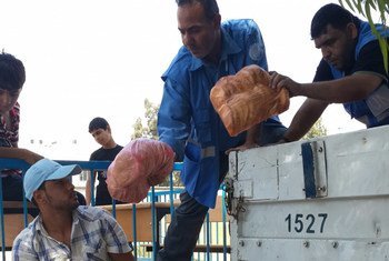 WFP steps up food distribution to conflict-affected people in Gaza.