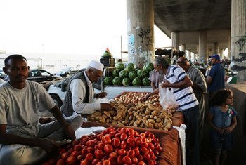 Shoppers at a market in the Libyan capital Tripoli.