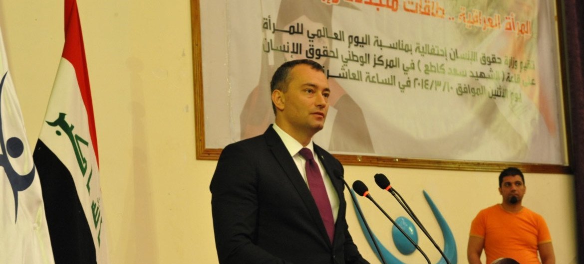 Le Représentant spécial du Secrétaire général pour l'Iraq, Nickolay Mladenov. Photo MANUI