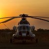 Helicóptero de la Misión de la ONU en Sudán del Sur (UNMISS)  Foto: ONU/Martine Perret