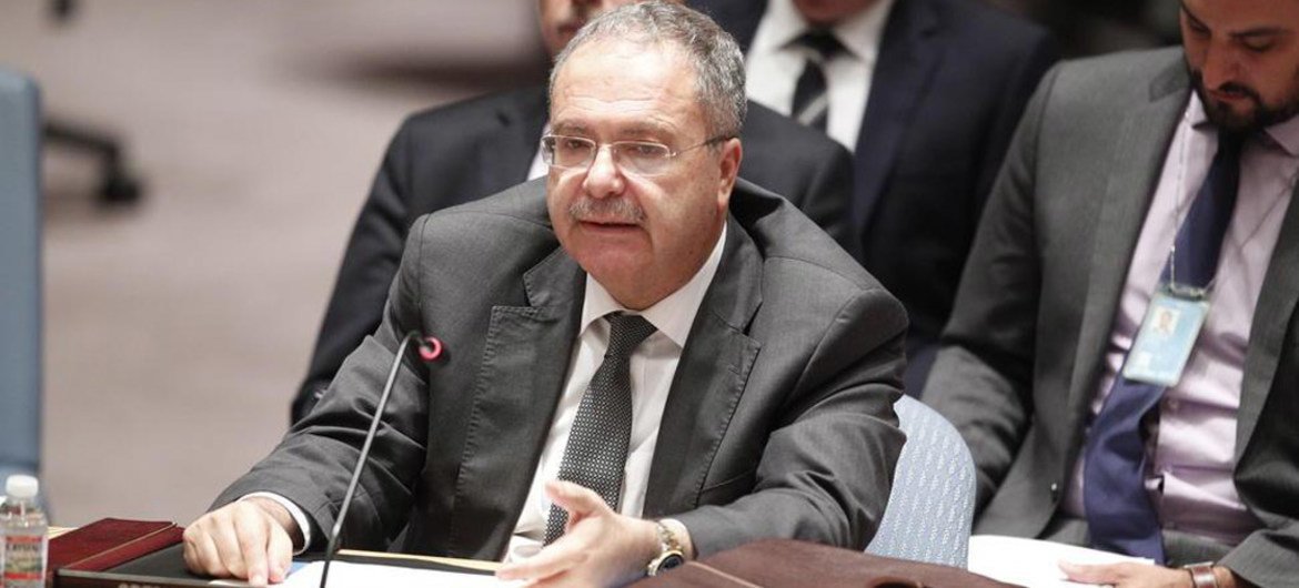 Le chef de la Mission d’appui des Nations Unies (MANUL), Tarek Mitri, au Conseil de sécurité.