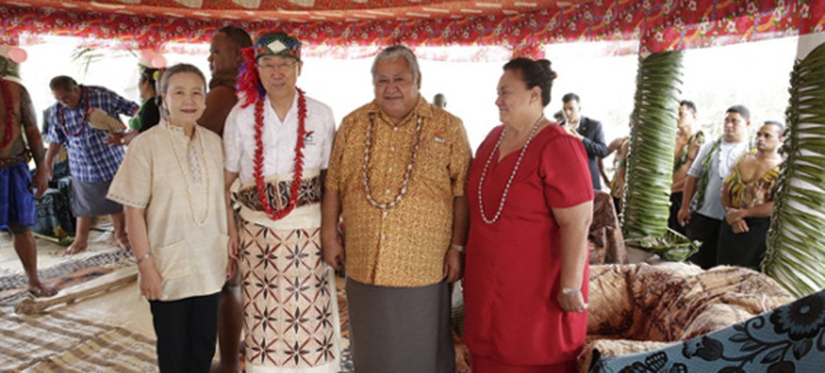 مراسم تقليدية للأمين العام في ساموا