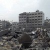 Zonas de Gaza destruidas por el último operativo militar israelí  Foto. IRIN/Ahmed Dalloul