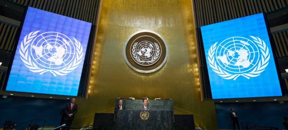 La sala renovada de la Asamblea General de la ONU  Foto/Eskinder Debebe