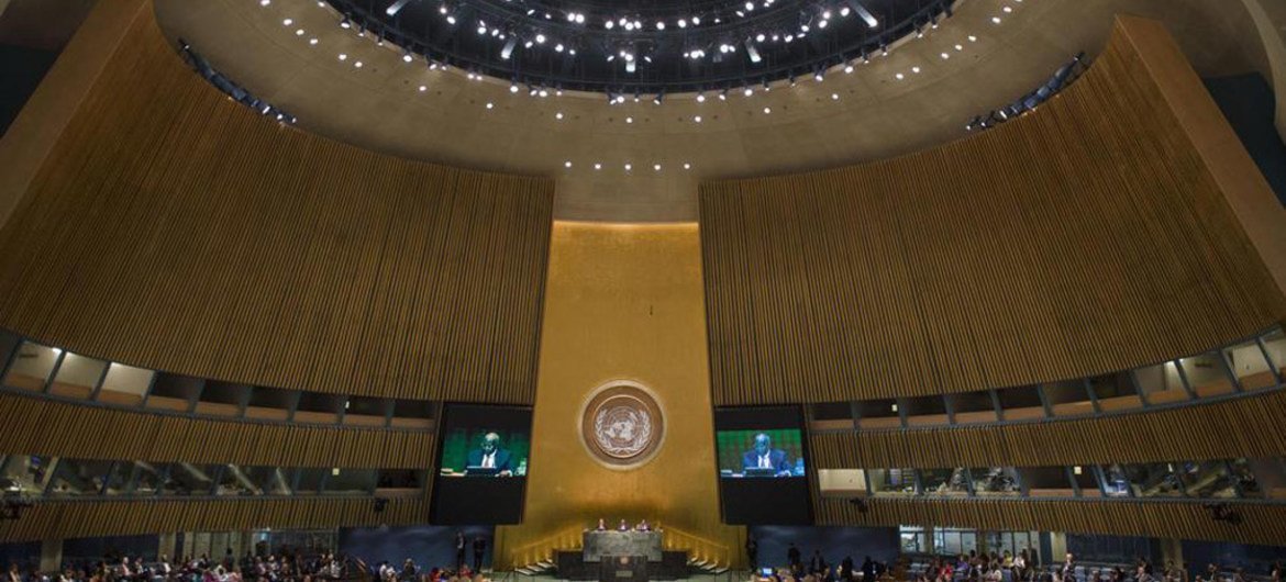 La Asamblea General de la ONU conmemora cada 29 de noviembre el Día Internacional de Solidaridad con el Pueblo Palestino.  Foto de archivo: ONU/Amanda Voisard