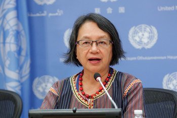 联合国土著人民权利问题特别报告员维多利亚•托利-科尔普斯。   