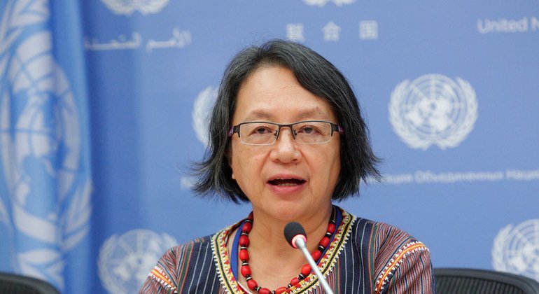 La Relatora de la ONU sobre los derechos de los pueblos indígenas, Victoria Tauli-Corpuz. Foto:ONU/JC McIlwaine