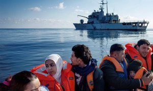Des réfugiés syriens récupérés en mer Méditerranée. Photo HCR/A. D'Amato