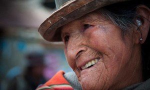 A woman of Quechua ancestry in the mining town iof Llallagua, in the Bolivian department of Potosí. After the collapse of tin prices in the early 1980's, mining towns have fallen into decay, their population has diminished and mostly the elderly remain. UNIC La Paz/Noelia Zelaya