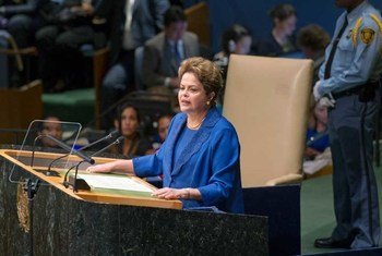 La presidenta de Brasil, Dilma Rousseff  Foto.ONU/Mark Garten