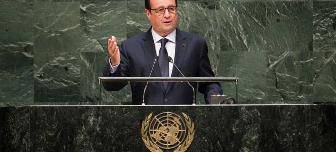 Le Président de la France, François Hollande.