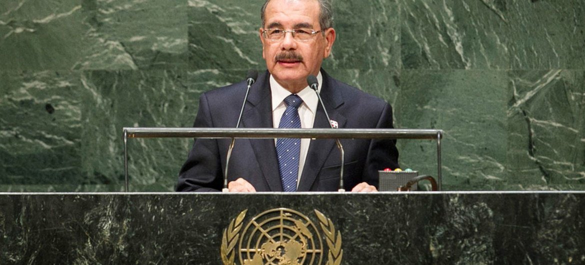 Danilo Medina, presidente de la República Dominicana. Foto de archivo: ONU/Cia Pak