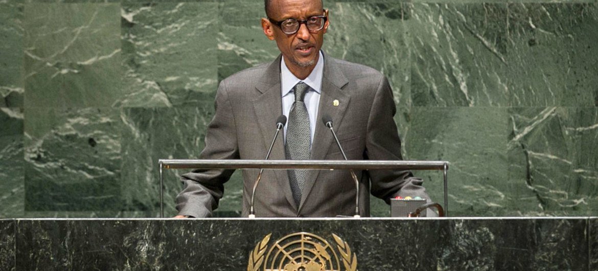 President Paul Kagame of Rwanda addresses the General Assembly.