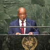 南非总统祖马在联大发言  联合国图片