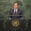 British Prime Minister David Cameron addresses the General Assembly.