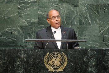 Le Président de Tunisie Mohamed Moncef Marzouki. Photo ONU/Cia Pak