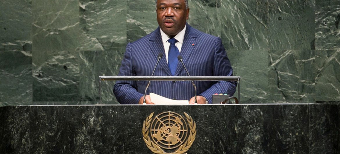 Le Président du Gabon, Ali Bongo Ondimba. Photo ONU/Cia Pak