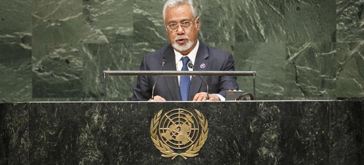 Prime Minister Xanana Gusmão of Timor-Leste addresses the General Assembly.