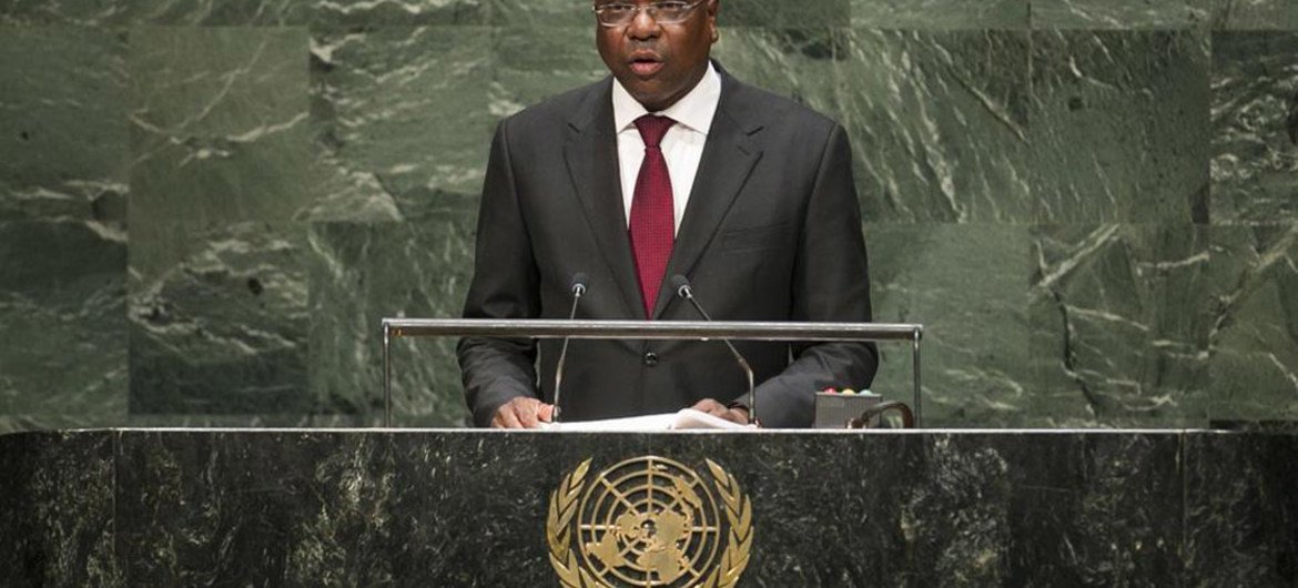 Le Ministre des affaires étrangères du Sénégal, Mankeur Ndiaye. Photo ONU/Kim Haughton