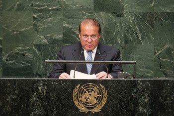 Muhammad Nawaz Sharif, Prime Minister of Pakistan, addresses the General Assembly.