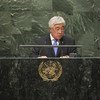Foreign Minister Erlan A. Idrissov of Kazakhstan addresses the General Assembly.