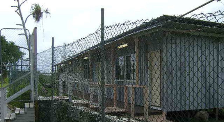 Centro de acogida usado por el gobierno de Australia para albergar a solicitantes de asilo en la isla de Nauru. Foto de archivo: ACNUR / N. Wright