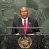 Prosper Bazombanza, Vice President of the Republic of Burundi, addresses the General Assembly.
