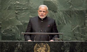 Prime Minister Narendra Modi of India addresses the General Assembly.