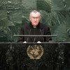 Secretary of State Cardinal Pietro Parolin of the Holy See addresses the General Assembly.