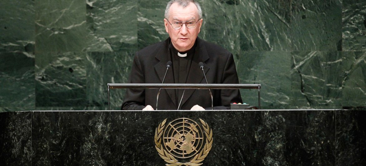 罗马天主教廷国务卿帕罗林。联合国图片/Cia Pak