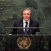 Foreign Minister Luis Almagro of Uruguay addresses the General Assembly.