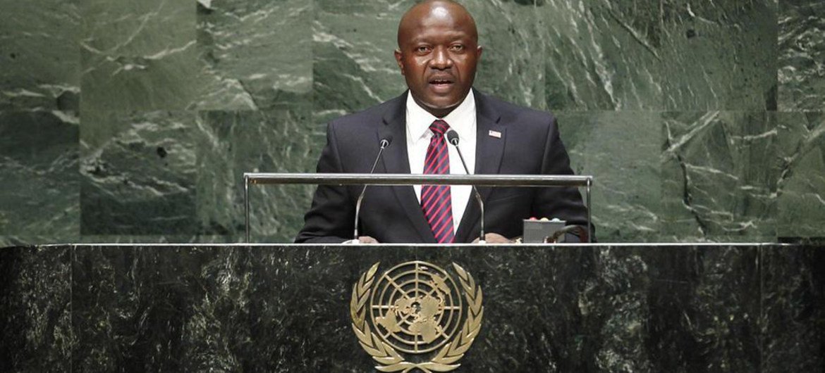 Le Ministre des affaires étrangères du Libéria, Augustine Kpehe Ngafuan. Photo ONU/Kim Haughton